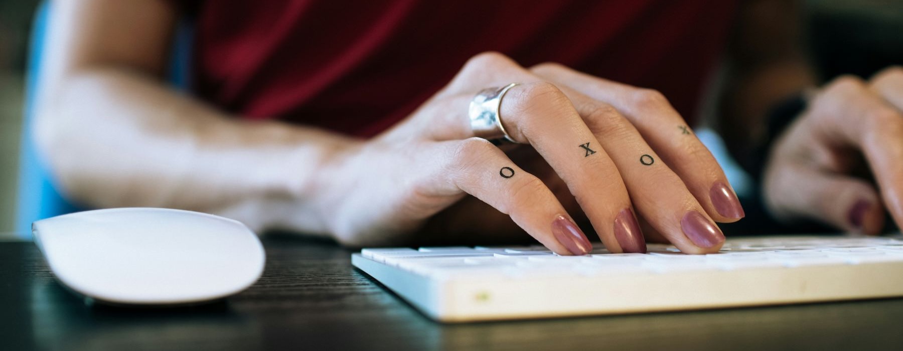 a person writing on a book